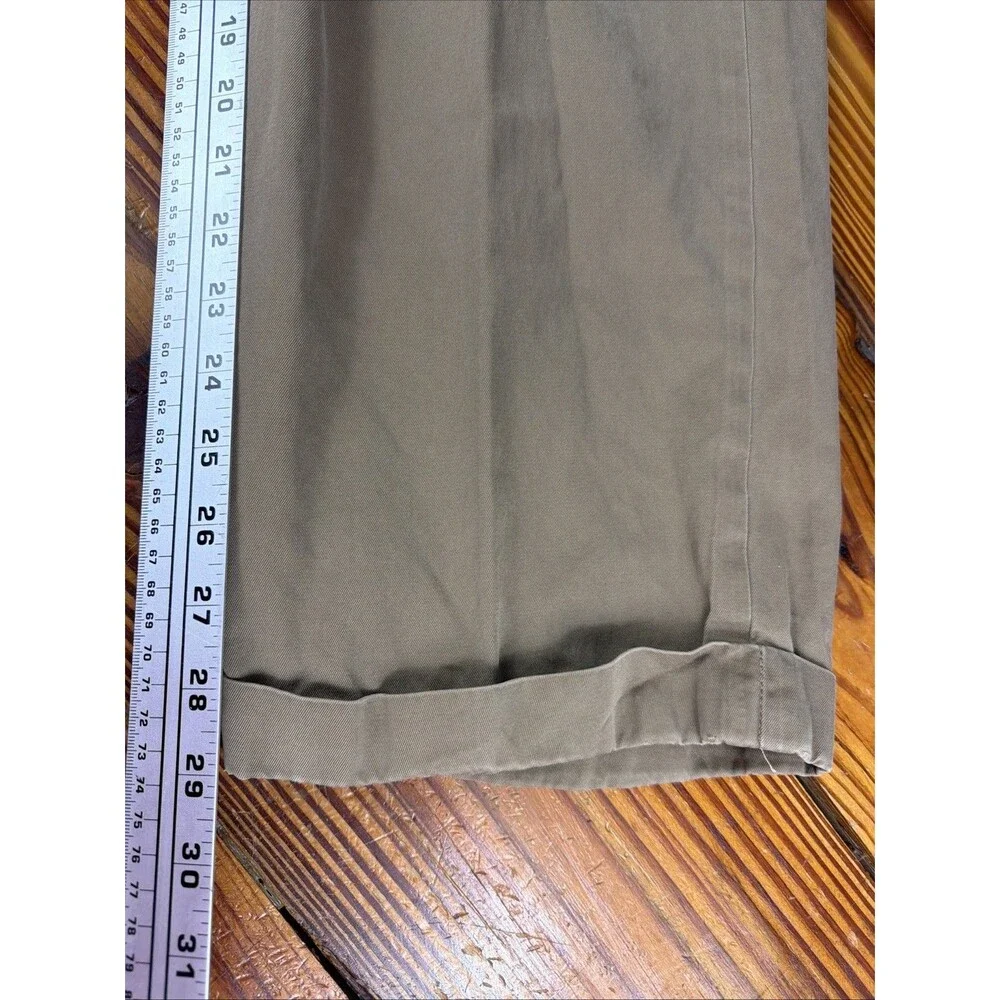 Vintage CC Filson Dress Pants Men 38x29 Beige Flat Front Business Casual